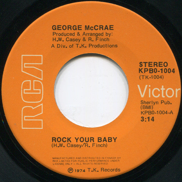 George McCrae : Rock Your Baby (7", Single)