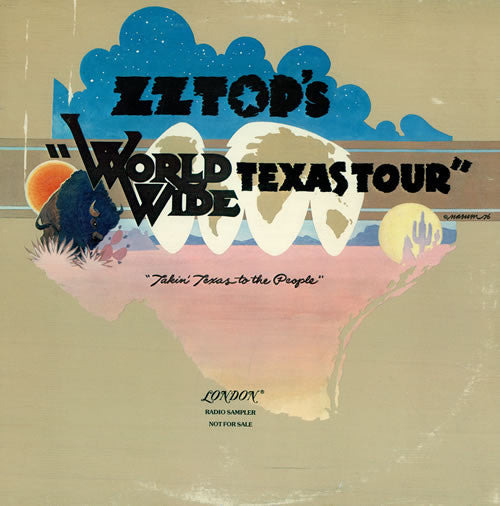 ZZ Top : ZZ Top's World Wide Texas Tour (LP, Comp, Promo, Smplr, Ter)