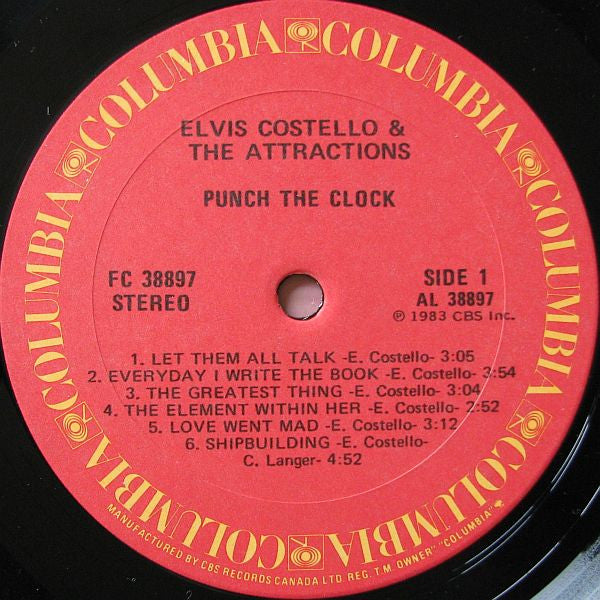 Elvis Costello And The Attractions* : Punch The Clock (LP, Album)