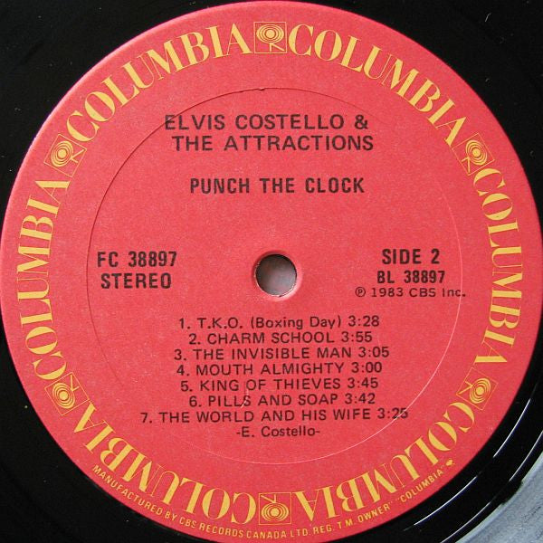 Elvis Costello And The Attractions* : Punch The Clock (LP, Album)