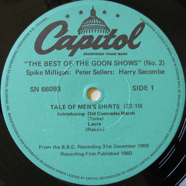 The Goons : The Best Of The Goon Shows No. 2 (LP, Mono, RE)