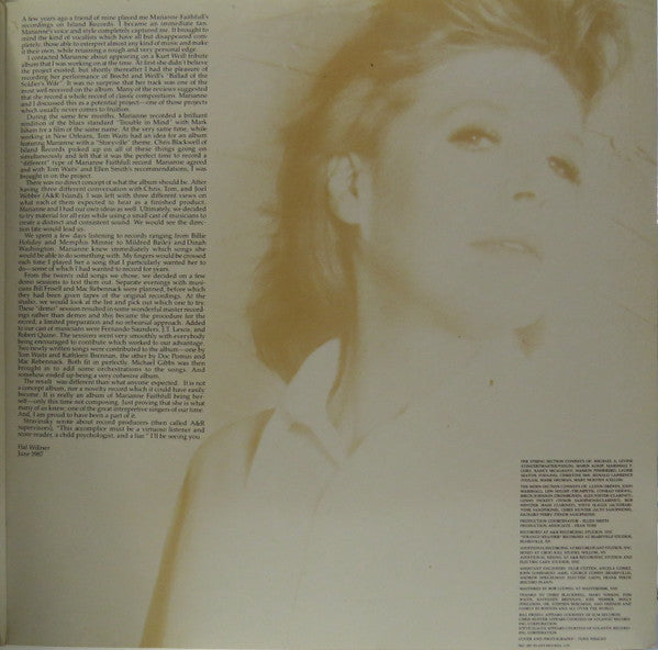 Marianne Faithfull : Strange Weather (LP, Album, Gat)