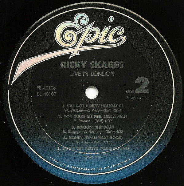 Ricky Skaggs : Live In London (LP, Album)