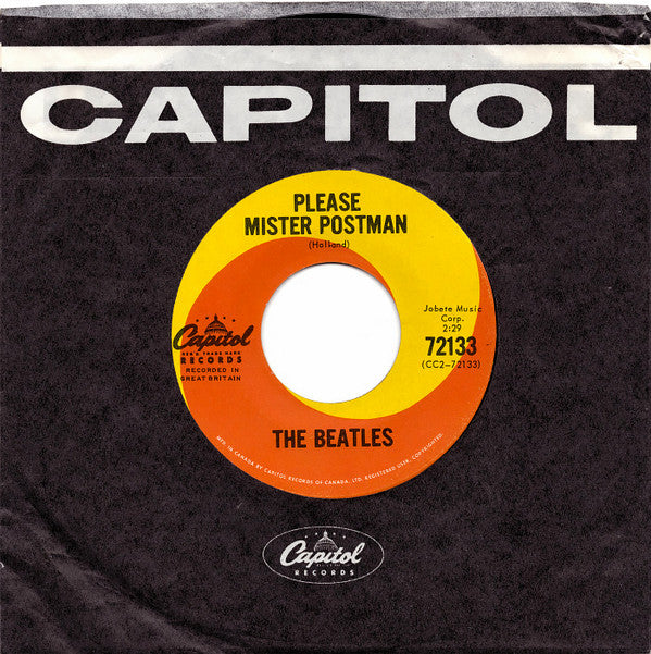 The Beatles : Roll Over Beethoven / Please Mister Postman (7", Single)