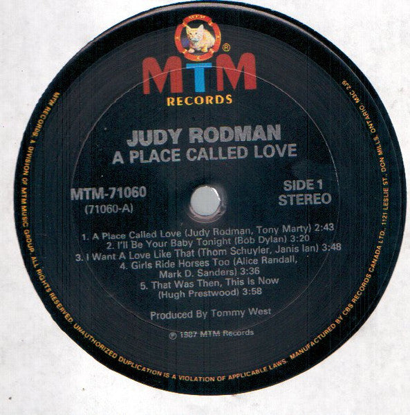Judy Rodman : A Place Called Love (LP, Album)