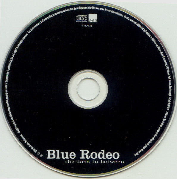 Blue Rodeo : The Days In Between (CD, Album)