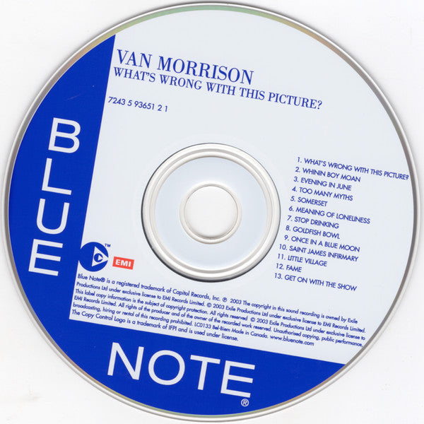 Van Morrison : What's Wrong With This Picture? (CD, Album, Copy Prot.)
