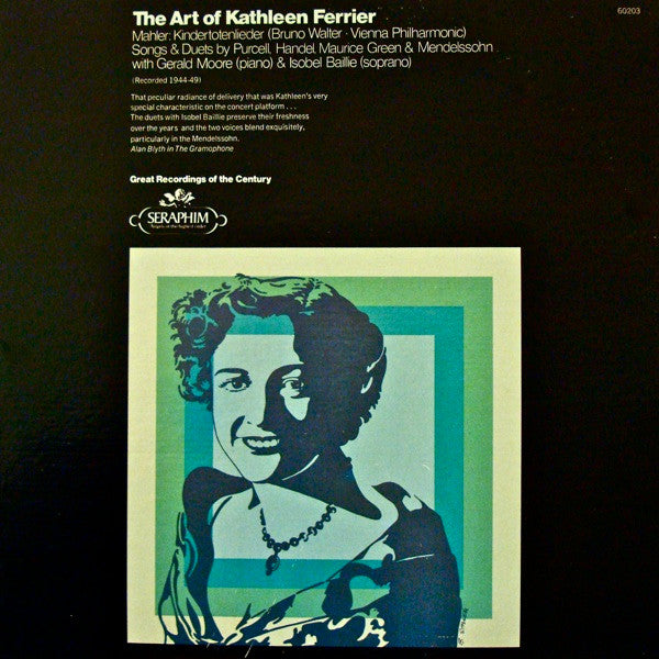 Kathleen Ferrier - Gustav Mahler / Henry Purcell / Georg Friedrich Händel / Maurice Greene (2) / Felix Mendelssohn-Bartholdy : The Art Of Kathleen Ferrier (LP, Comp, Mono)