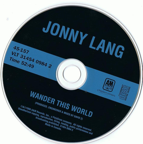 Jonny Lang : Wander This World (CD, Album)