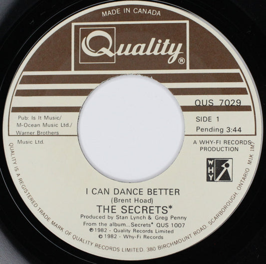 The Secrets : I Can Dance Better (7", Single)