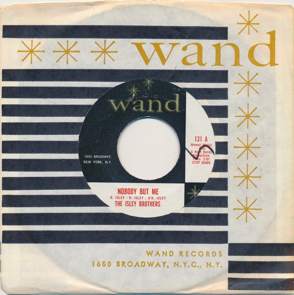 The Isley Brothers : Nobody But Me / I'm Laughing To Keep From Crying (7", Single, Ter)