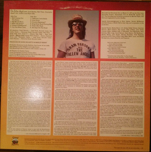 Gram Parsons & The Fallen Angels : Live 1973 (LP, Album)