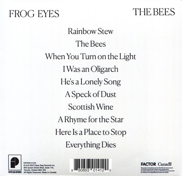 Frog Eyes : The Bees (CD, Album)