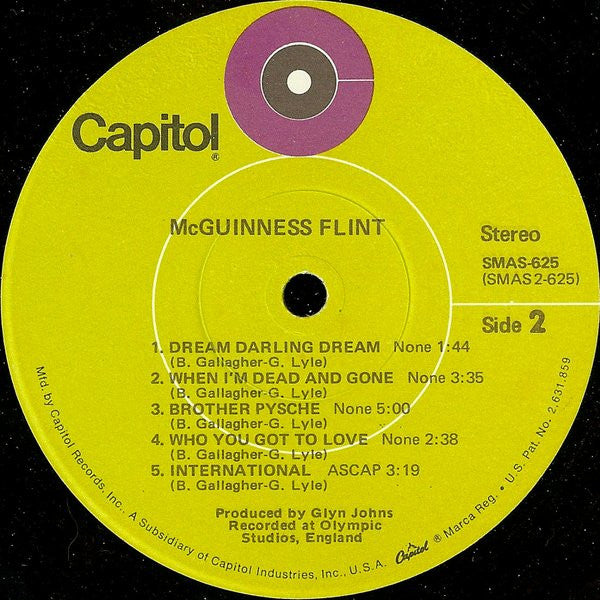 McGuinness Flint : McGuinness Flint (LP, Album, Win)