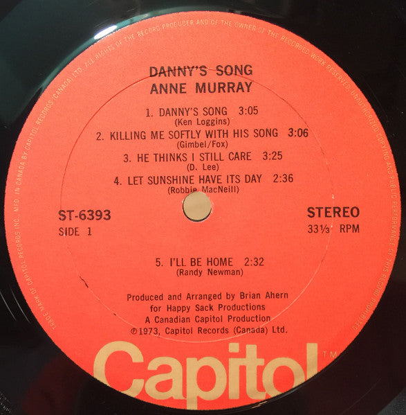 Anne Murray : Danny's Song (LP, Album)