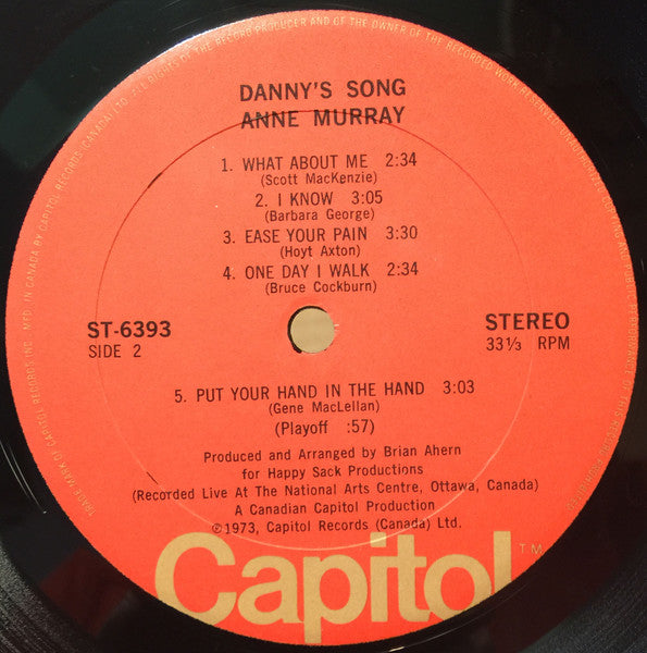 Anne Murray : Danny's Song (LP, Album)