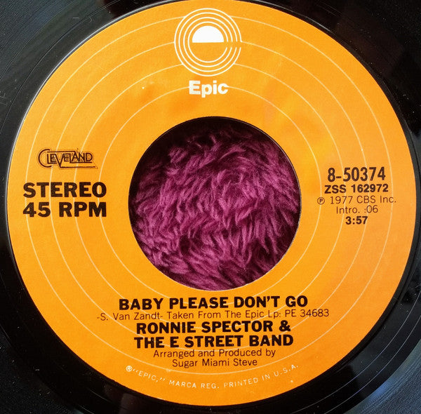 Ronnie Spector & The E Street Band* : Say Goodbye To Hollywood / Baby Please Don't Go (7", Single, San)