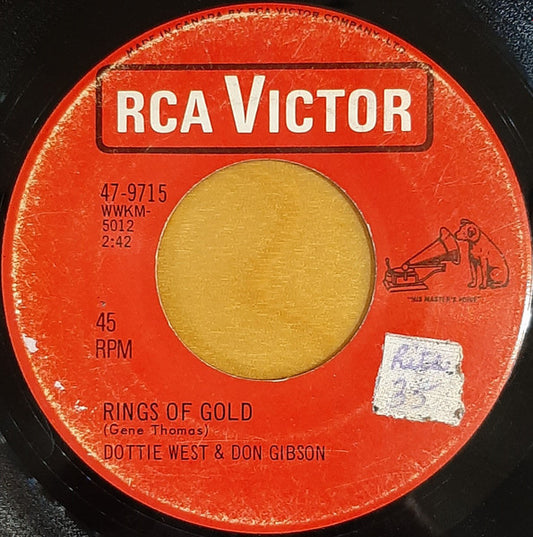 Dottie West & Don Gibson : Rings Of Gold (7")