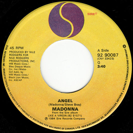 Madonna : Angel (7", Single)