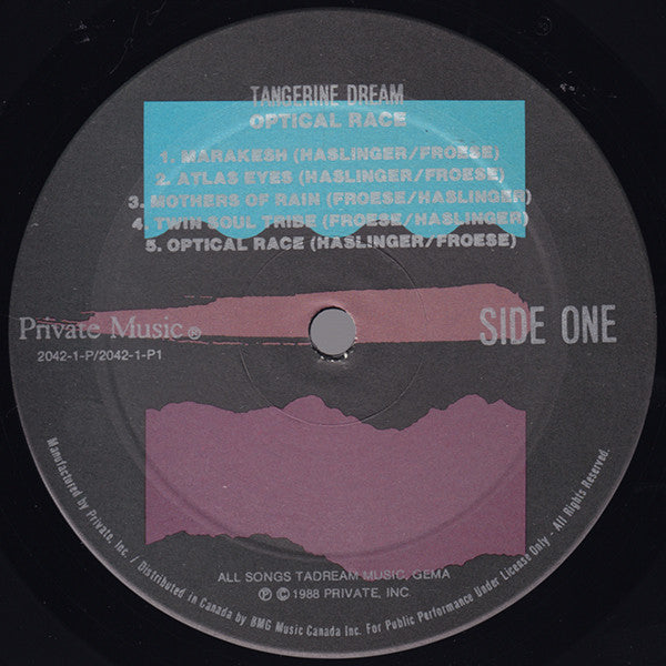 Tangerine Dream : Optical Race (LP, Album)