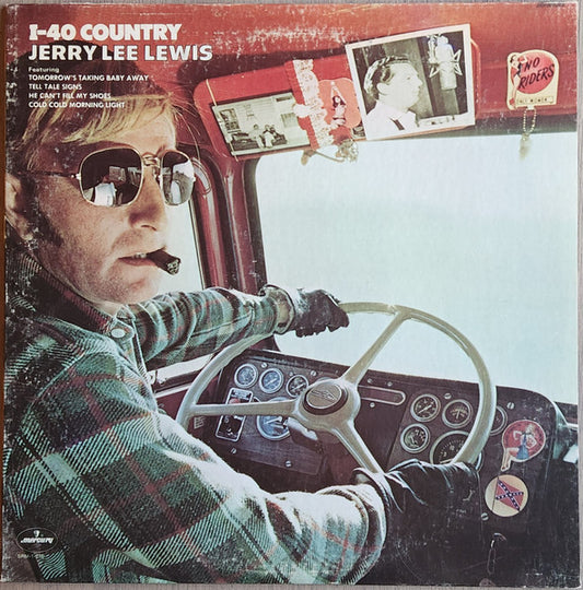 Jerry Lee Lewis : I-40 Country (LP, Album, San)