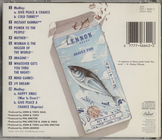 John Lennon / The Plastic Ono Band : Shaved Fish (CD, Comp)