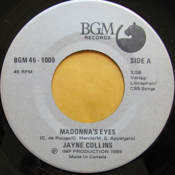 Jayne Collins : Madonna's Eyes (7", Single)