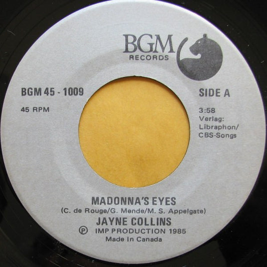 Jayne Collins : Madonna's Eyes (7", Single)