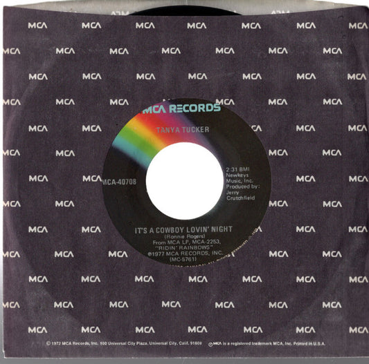 Tanya Tucker : It's A Cowboy Lovin' Night (7", Single)