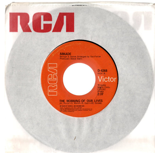 Arkade : The Morning Of Our Lives  (7", Single)