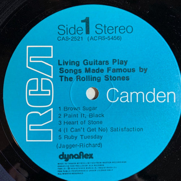 Living Guitars : Living Guitars Play Songs Made Famous By The Rolling Stones (LP, Album)