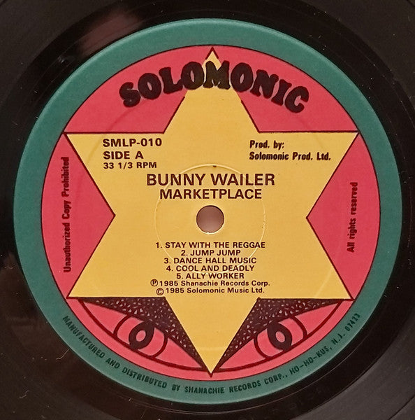 Bunny Wailer : Marketplace (LP, Album)