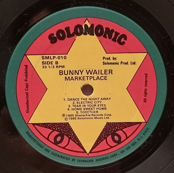 Bunny Wailer : Marketplace (LP, Album)