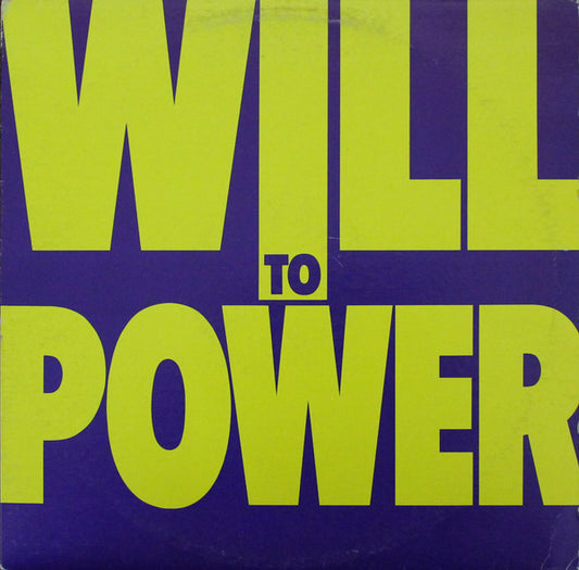 Will To Power : Will To Power (LP, Album)