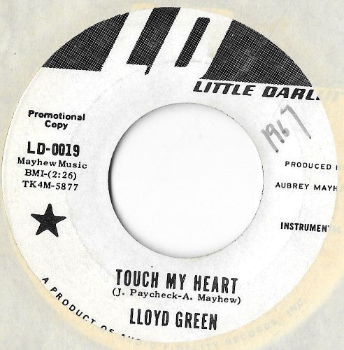 Lloyd Green / Micki Evans : Touch My Heart / Touch My Heart (7", Single, Promo)