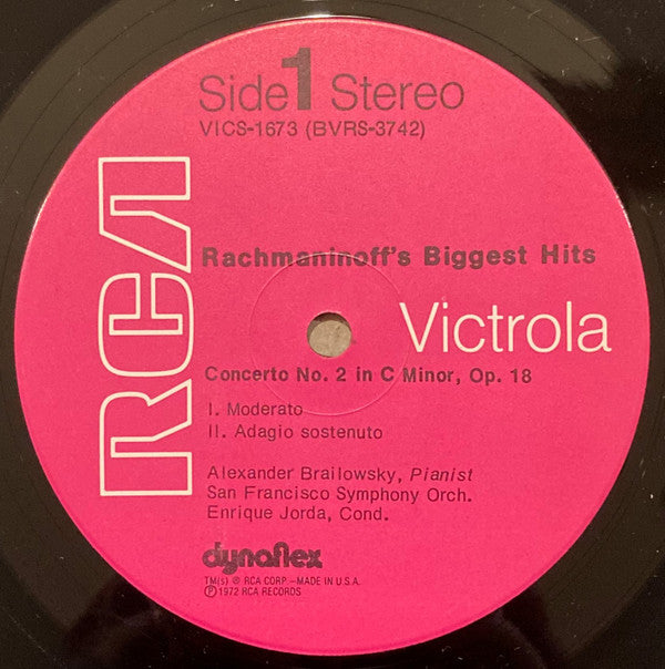 Sergei Vasilyevich Rachmaninoff : Rachmaninoff's Biggest Hits (LP, Comp)