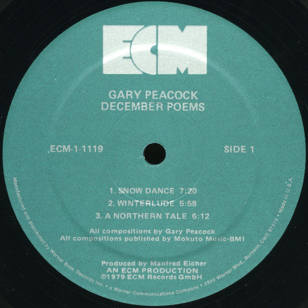Gary Peacock : December Poems (LP, Album)