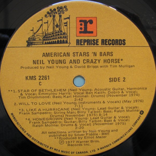 Neil Young : American Stars 'N' Bars (LP, Album)
