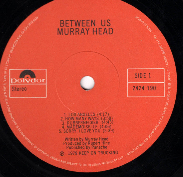 Murray Head : Between Us (LP, Album)