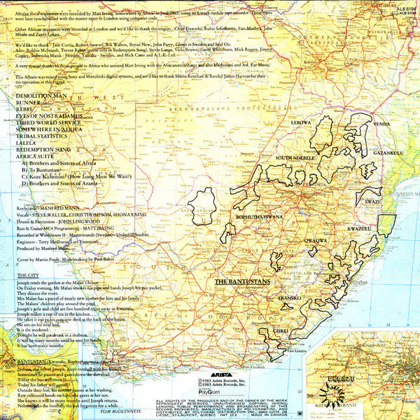 Manfred Mann's Earth Band : Somewhere In Afrika (LP, Album)