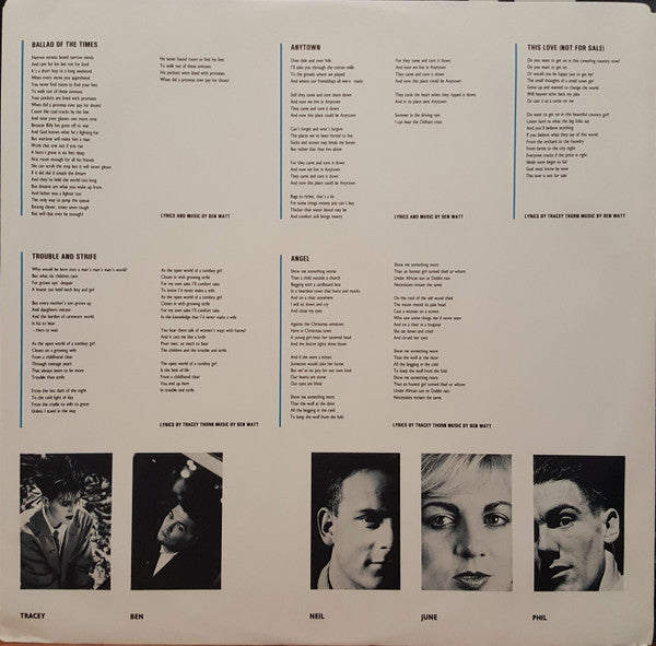 Everything But The Girl : Love Not Money (LP, Album)