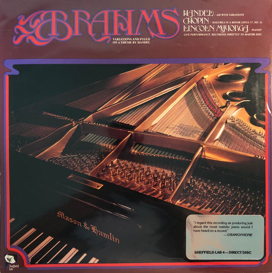 Lincoln Mayorga : Brahms Variations And Fugue On A Theme By Handel (LP, Album)