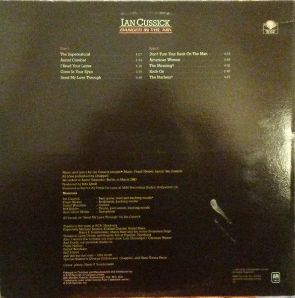 Ian Cussick : Danger In The Air (LP, Album)