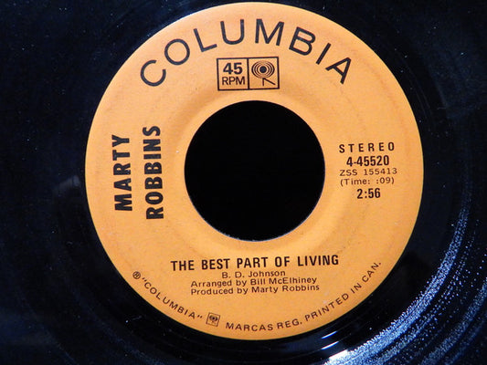 Marty Robbins : The Best Part Of Living (7", Single, Ter)