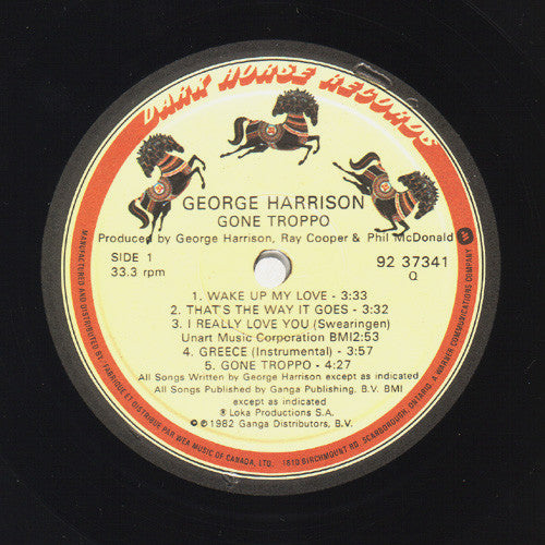 George Harrison : Gone Troppo (LP, Album)