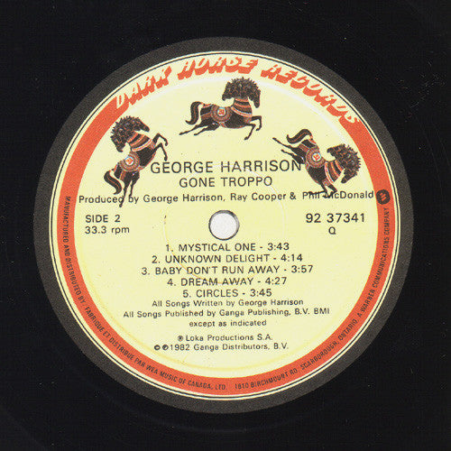 George Harrison : Gone Troppo (LP, Album)