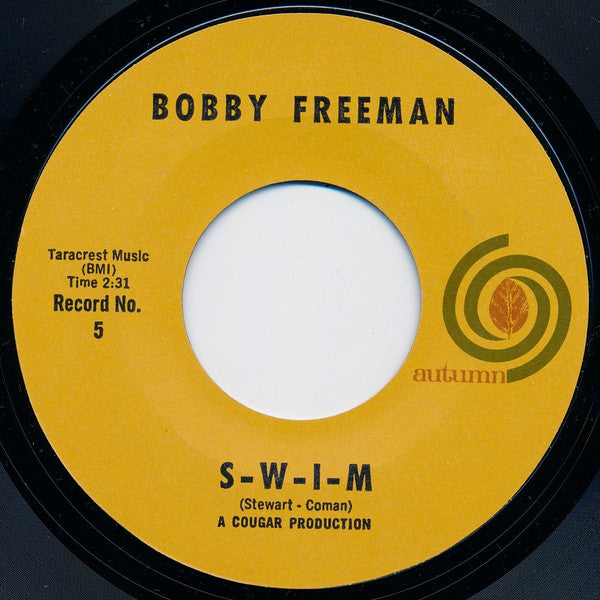 Bobby Freeman : S-W-I-M (7", Single, Styrene)