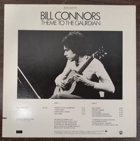 Bill Connors : Theme To The Gaurdian (LP, Album)