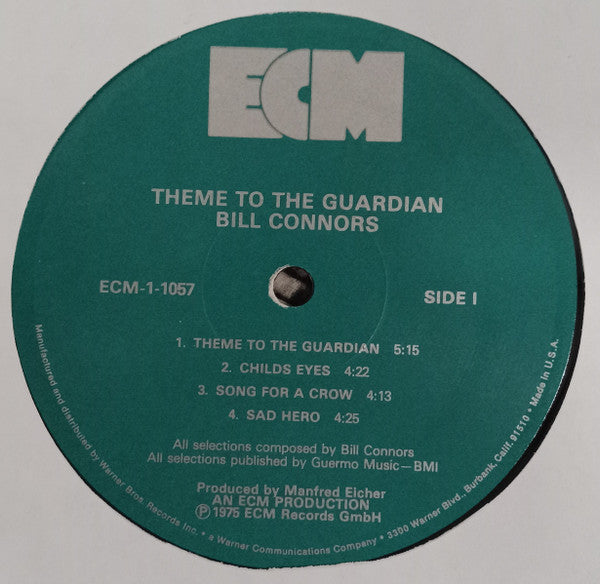 Bill Connors : Theme To The Gaurdian (LP, Album)