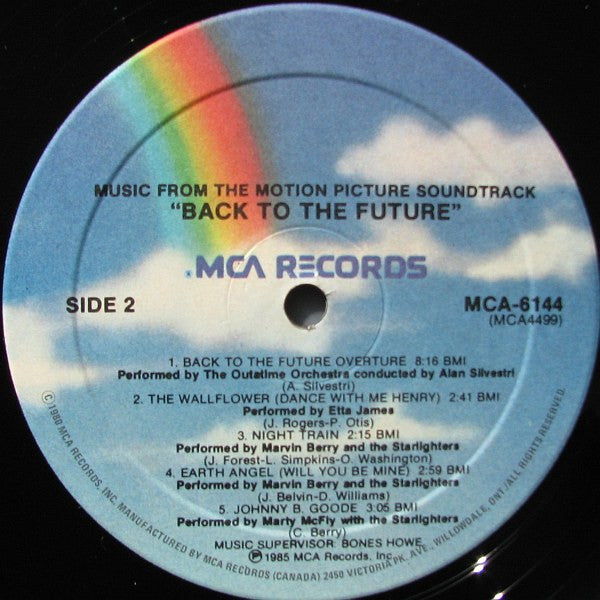 Various : Back To The Future - Music From The Motion Picture Soundtrack (LP, Album)